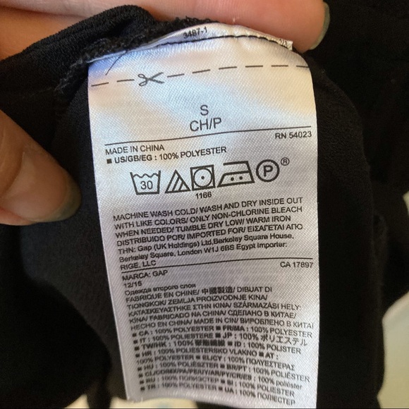 Gap black long sleeve cocktail dress small - Picture 10 of 10